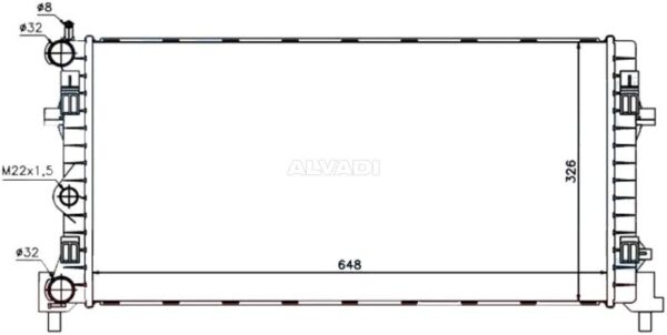 Radiador IR48101 (6R0.121.253 / 6R0.121.253.A / 6R0.121.253.L)